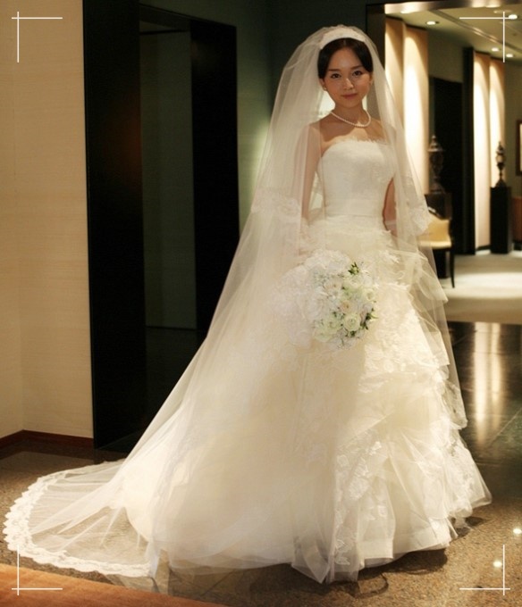 宮本笑里の結婚式での「VERA WANG（ヴェラ・ウォン）」のウエディングドレス姿